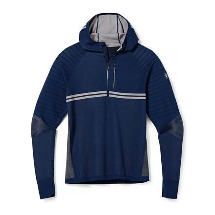 Smartwool Intraknit 1/2 Zip Hoodie Herre - Blå