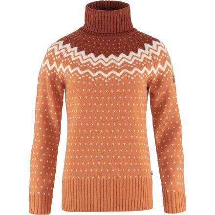 Fjällräven Övik Knit Rullekrave Dame - Brun
