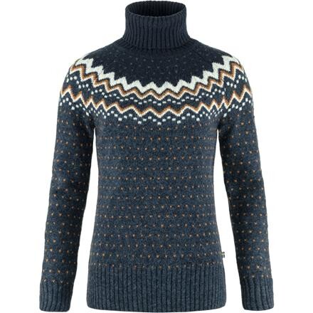 Fjällräven Övik Knit Rullekrave Dame - Blå