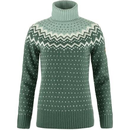 Fjällräven Övik Knit Rullekrave Dame - Grøn