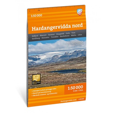 Calazo Turkart Hardangervidda Nord 1:50.000