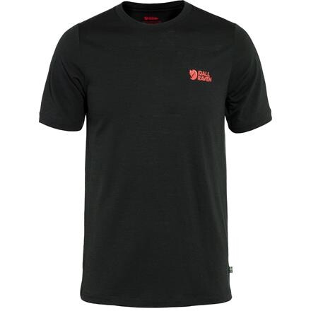Fjällräven Abisko Wool Logo T-shirt - Sort