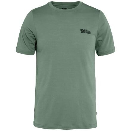 Fjällräven Abisko Wool Logo T-shirt - Grøn