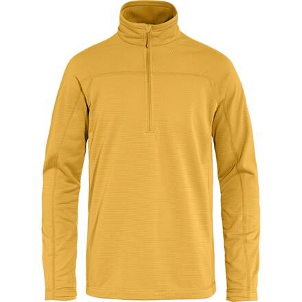 Fjällräven Abisko Lite Fleece Half Zip Herre - Gul