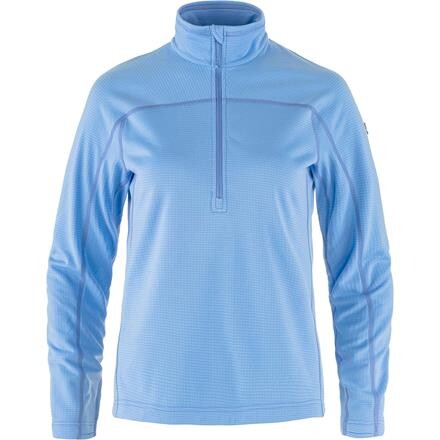 Fjällräven Abisko Lite Fleece Half Zip Dame - Blå