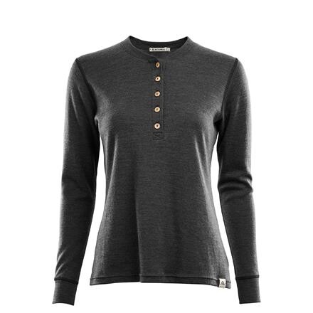 Aclima WarmWool Granddad Shirt Dame - Grå