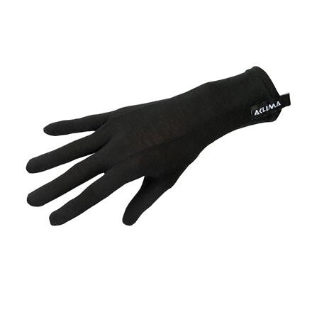 Aclima LightWool Liner Handsker Merinould - Sort