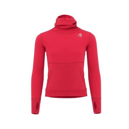 Aclima Childrens WarmWool Hoodsweater - Rød