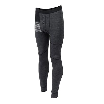 Aclima Mens DesignWool Marius Longs W/fly (Grå (NOREFJELL) X-small)
