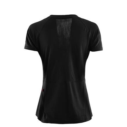 Aclima Womens LightWool Sports T-shirt (Sort (JET BLACK) X-small)