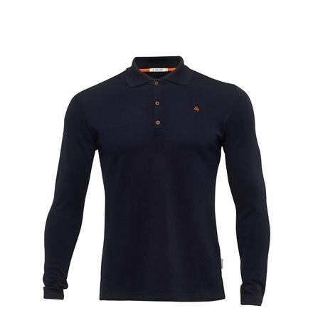 Aclima Mens LeisureWool Pique Longsleeve (Blå (NAVY BLAZER) X-small)