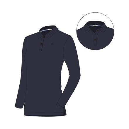 Aclima LeisureWool Pique Longsleeve Dame - Blå