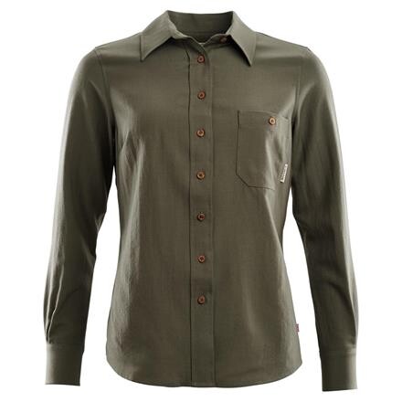 Aclima LeisureWool Woven Shirt Dame - Grøn