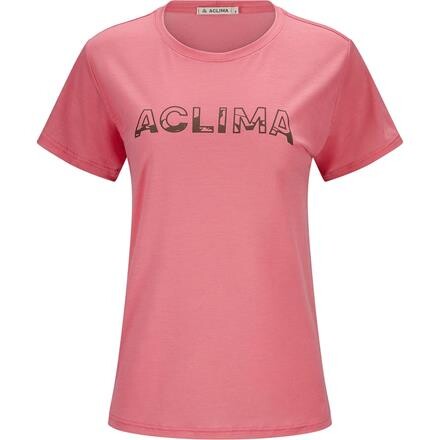 Aclima LightWool Tee Logo Dame Merinould