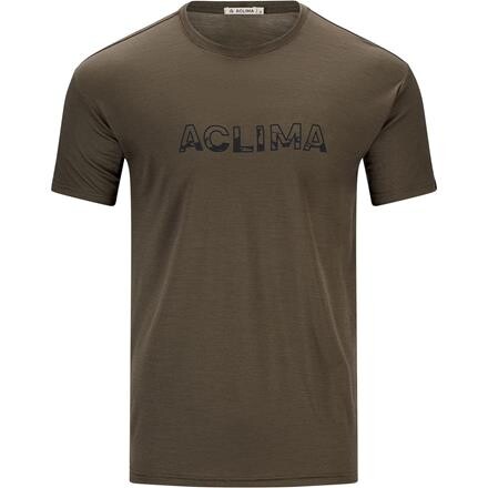 Aclima Mens LightWool Tee Logo (Grøn (TARMAC) Small)