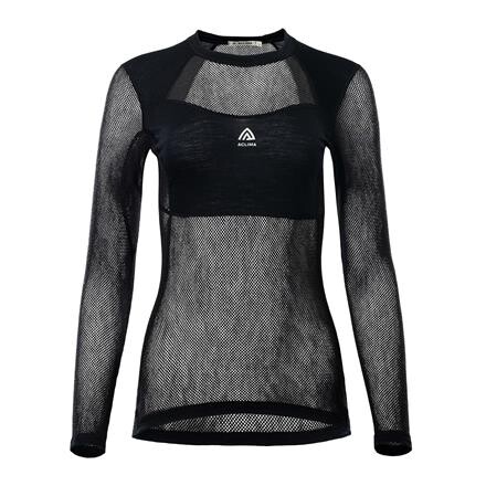 Aclima WoolNet Light Crewneck Dame - Sort