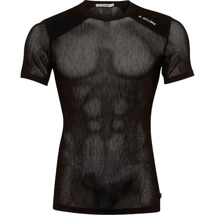 Aclima Mens WoolNet Light T-shirt (Sort (JET BLACK) X-small)