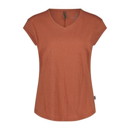 Royal Robbins Womens Vacationer V-neck S/S (Brun (BAKED CLAY) Small)