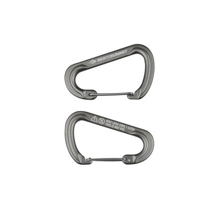 Sea to Summit Accessory Carabiner Large 2-pak - Grå