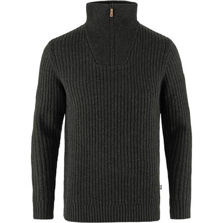 Fjällräven Mens Övik Half Zip Knit (Grøn (DARK OLIVE/633) Small)