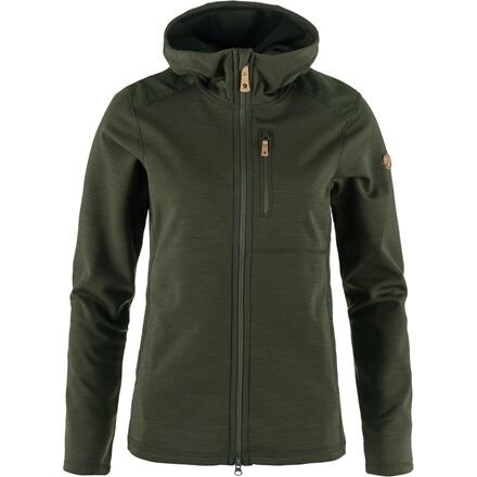 Fjällräven Keb Fleece Hoodie Dame - Grøn