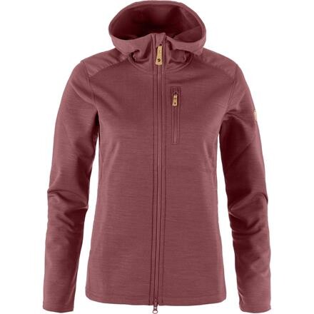 Fjällräven Keb Fleece Hoodie Dame - Rød