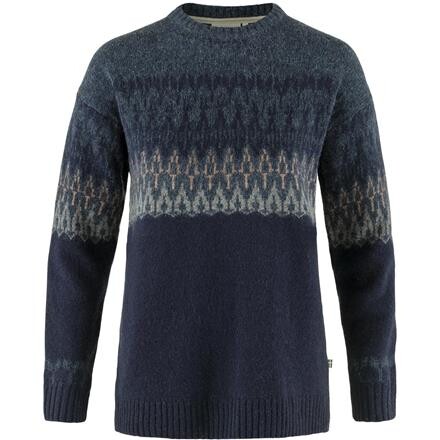 Fjällräven Övik Path Knit Uldtrøje Dame - Blå