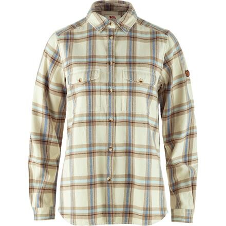 Fjällräven Övik Heavy Flannel Shirt Dame - Hvid