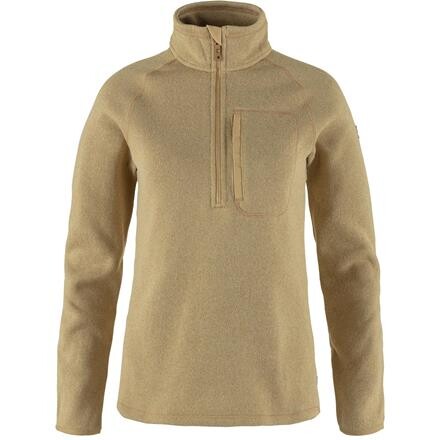 Fjällräven Övik Fleece Half Zip Dame - Beige