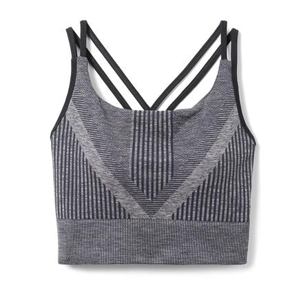 Smartwool Intraknit Strappy Bra Dame - Sort