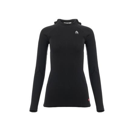 Aclima WarmWool Hoodsweater V2 Dame - Sort