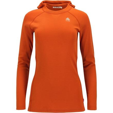 Aclima WarmWool Hoodsweater V2 Dame - Orange