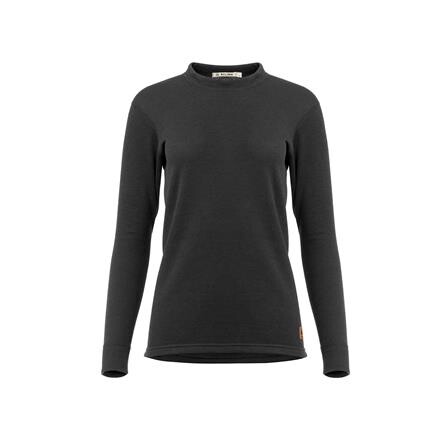 Aclima WoolTerry Crew Neck Dame - Sort