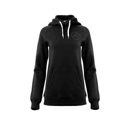 Aclima Womens Fleecewool V2 Hoodie (Sort (JET BLACK) X-small)
