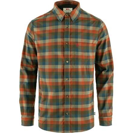 Fjällräven Mens Lappland Stretch Flannel Shirt (Grøn (LAUREL GREEN-AUT LEAF/625-215) Small)