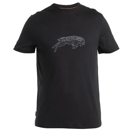 Icebreaker Tech Lite III Ewe Bound T-shirt - Sort