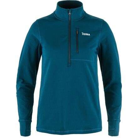 Tierra Nallo Half Zip Fleece Dame - Blå