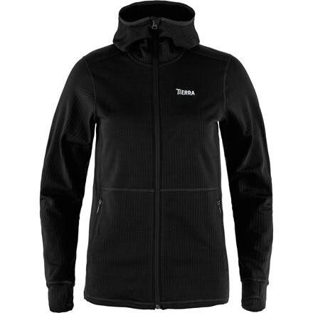 Tierra Nallo Hood Full Zip Fleece Dame - Sort