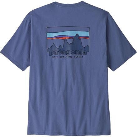 Patagonia 73 Skyline Organic T-shirt Herre - Blå