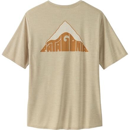 Patagonia Mens Cap Cool Daily Graphic Shirt- Lands (Beige (DRIFTWAYS: PUMICE X-DYE) Medium)