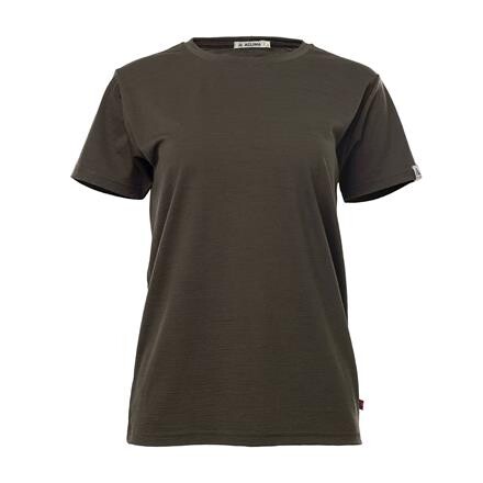 Aclima Womens LightWool 180 Classic Tee (Grøn (TARMAC) X-small)