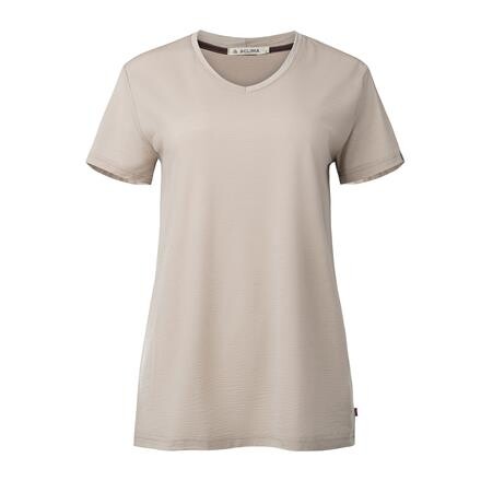 Aclima Womens LightWool 180 Loose Fit Tee (Beige (SIMPLY TAUPE) X-small)