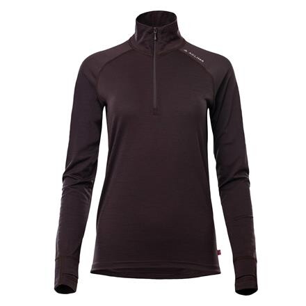 Aclima LightWool 180 Polo Zip Dame - Lilla