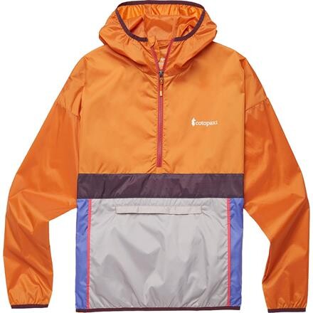 Cotopaxi Mens Teca Half-zip Windbreaker (Orange (SUNRISE) Small)
