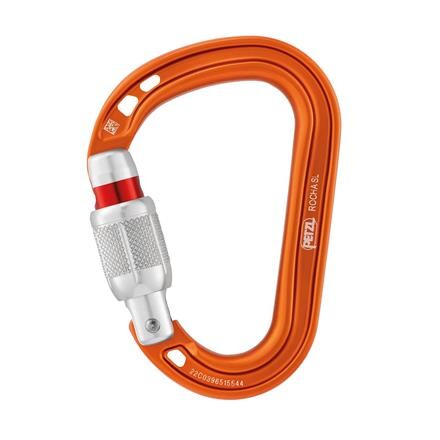 Petzl Rocha Skruelås Karabin HMS - Orange