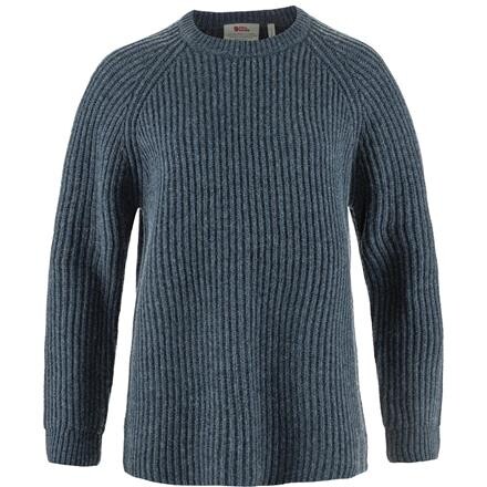 Fjällräven Övik Rib Sweater Dame - Blå