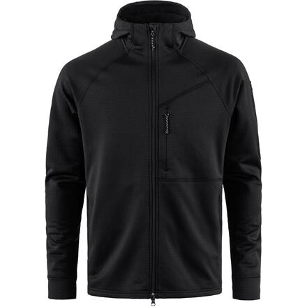 Fjällräven Abisko Grid Fleece Hoodie Herre - Sort