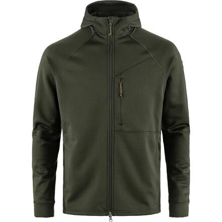 Fjällräven Abisko Grid Fleece Hoodie Herre - Grøn