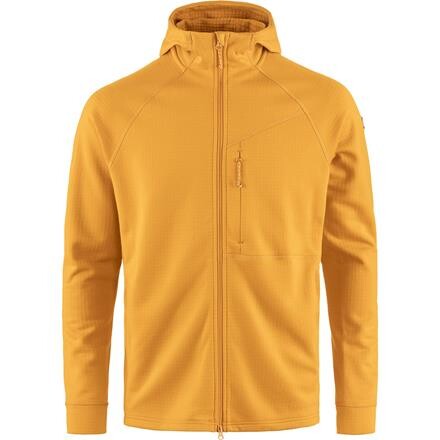 Fjällräven Abisko Grid Fleece Hoodie Herre - Gul