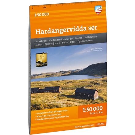 Calazo Turkart Hardangervidda Sør 1:50.000